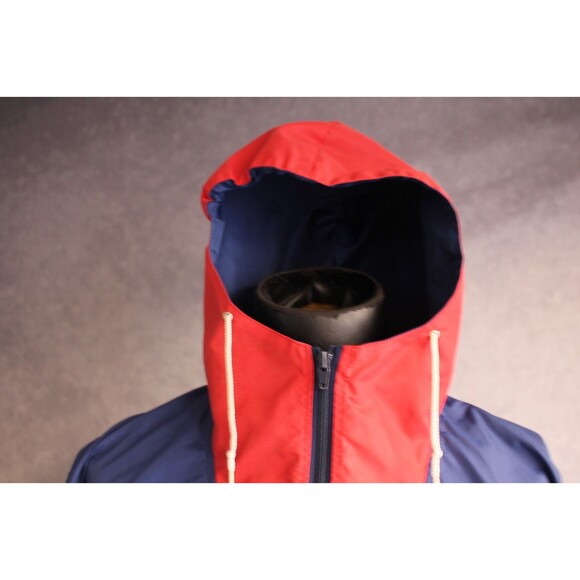 Nike Vintage Men's Pullover Hooded Windbreaker Jacket Size XL Blue Red - Picture 3 of 7